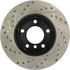 Centric 127.34029CL Disc Brake Rotor Sportstop Cryo Drilled & Slotted Rotor, Left
