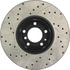 Centric 127.34031CL Disc Brake Rotor Sportstop Cryo Drilled & Slotted Rotor, Left
