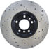 Centric 127.34031CR Disc Brake Rotor Sportstop Cryo Drilled & Slotted Rotor, Right