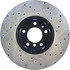 127.34031R by CENTRIC - Slotted Drilled Rotor