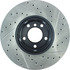 127.34055R by CENTRIC - Slotted Drilled Rotor