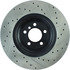 127.34064R by CENTRIC - Slotted Drilled Rotor