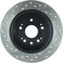 Centric 127.40058L Disc Brake Rotor Slotted Drilled Rotor