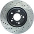 Centric 127.40064CL Disc Brake Rotor Sportstop Cryo Drilled & Slotted Rotor, Left