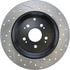 Centric 127.40072CR Disc Brake Rotor Sportstop Cryo Drilled & Slotted Rotor, Right
