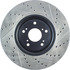 127.40080R by CENTRIC - Slotted Drilled Rotor