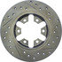 127.42024R by CENTRIC - Slotted Drilled Rotor