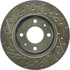 Centric 127.42035L Disc Brake Rotor Slotted Drilled Rotor