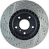 Centric 127.42074CL Disc Brake Rotor Sportstop Cryo Drilled & Slotted Rotor, Left