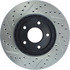 Centric 127.42071L Disc Brake Rotor Slotted Drilled Rotor