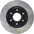 Centric 127.42084L Disc Brake Rotor Slotted Drilled Rotor