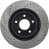 Centric 127.42096CL Disc Brake Rotor Sportstop Cryo Drilled & Slotted Rotor, Left