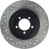 Centric 127.65094CL Disc Brake Rotor Sportstop Cryo Drilled & Slotted Rotor, Left