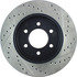 127.65100R by CENTRIC - Slotted Drilled Rotor