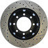 127.65113R by CENTRIC - Slotted Drilled Rotor
