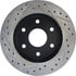 Centric 127.66009CL Disc Brake Rotor Sportstop Cryo Drilled & Slotted Rotor, Left