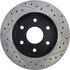 127.66009R by CENTRIC - Slotted Drilled Rotor