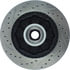 Centric 127.66027L Disc Brake Rotor and Hub Assembly Slotted Drilled Rotor