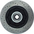 Centric 127.66027R Disc Brake Rotor and Hub Assembly Slotted Drilled Rotor