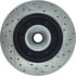 Centric 127.66035CR Disc Brake Rotor and Hub Assembly Sportstop Cryo Drilled & Slotted Rotor, Right