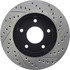 127.66038R by CENTRIC - Slotted Drilled Rotor