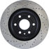 Centric 127.66069CL Disc Brake Rotor Sportstop Cryo Drilled & Slotted Rotor, Left
