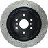 127.66065R by CENTRIC - Slotted Drilled Rotor