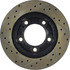 Centric 127.67005CL Disc Brake Rotor Sportstop Cryo Drilled & Slotted Rotor, Left