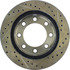 127.67024R by CENTRIC - Slotted Drilled Rotor