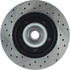Centric 127.67028L Disc Brake Rotor and Hub Assembly Slotted Drilled Rotor