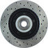 Centric 127.67028R Disc Brake Rotor and Hub Assembly Slotted Drilled Rotor