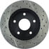 Centric 127.67029CR Disc Brake Rotor Sportstop Cryo Drilled & Slotted Rotor, Right