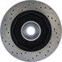 Centric 127.67030CL Disc Brake Rotor and Hub Assembly Sportstop Cryo Drilled & Slotted Rotor, Left