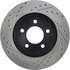 127.67039L by CENTRIC - Slotted Drilled Rotor