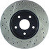 Centric 127.67042CL Disc Brake Rotor Sportstop Cryo Drilled & Slotted Rotor, Left