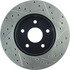 Centric 127.67042CR Disc Brake Rotor Sportstop Cryo Drilled & Slotted Rotor, Right