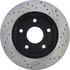 Centric 127.67048R Disc Brake Rotor Slotted Drilled Rotor