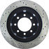 127.67062R by CENTRIC - Slotted Drilled Rotor