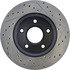 127.67069R by CENTRIC - Slotted Drilled Rotor