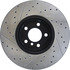 Centric 127.34096CL Disc Brake Rotor Sportstop Cryo Drilled & Slotted Rotor, Left