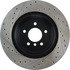 127.34080L by CENTRIC - Slotted Drilled Rotor