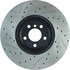 Centric 127.34112L Disc Brake Rotor Slotted Drilled Rotor