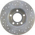 127.34137R by CENTRIC - Slotted Drilled Rotor