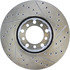 127.35008R by CENTRIC - Slotted Drilled Rotor