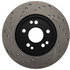 Centric 127.35015L Disc Brake Rotor Slotted Drilled Rotor