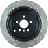 127.35090R by CENTRIC - Slotted Drilled Rotor