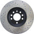 127.38017R by CENTRIC - Slotted Drilled Rotor