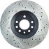 127.38020R by CENTRIC - Slotted Drilled Rotor