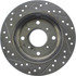 127.40019L by CENTRIC - Sport Drilled & Slotted Rotor, Left
