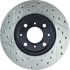 Centric 127.40023CL Disc Brake Rotor Sportstop Cryo Drilled & Slotted Rotor, Left